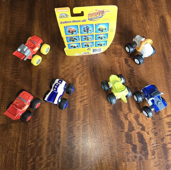 Blaze and The Monster Machine Die Cast Set of 7 Vehicles:1 NIB-Mammoth, 6-VGUC - Picture 7 of 16
